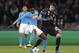 Napoli's Amadou Diawara fights for the ball with Real Madrid's Isco, right, during the Champions League round of 16, second leg, soccer match between Napoli and Real Madrid at the San Paolo stadium in Naples, Italy, Tuesday March 7, 2017. (AP Photo/Andrew Medichini)