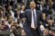 Memphis Grizzlies interim head coach J.B. Bickerstaff reacts in the second half of an NBA basketball game against the Los Angeles Lakers Saturday, March 24, 2018, in Memphis, Tenn. (AP Photo/Brandon Dill)