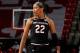 COLLEGE PARK, MD - NOVEMBER 13: A'ja Wilson #22 of the South Carolina Gamecocks plays against the Maryland Terrapins at Xfinity Center on November 13, 2017 in College Park, Maryland. (Photo by G Fiume/Maryland Terrapins/Getty Images)