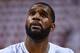 MIAMI, FL - MAY 30: Greg Oden #20 of the Miami Heat looks on prior to Game Six of the Eastern Conference Finals of the 2014 NBA Playoffs against the Indiana Pacers at American Airlines Arena on May 30, 2014 in Miami, Florida. NOTE TO USER: User expressly acknowledges and agrees that, by downloading and/or using this photograph, user is consenting to the terms and conditions of the Getty Images License Agreement. (Photo by Ron Elkman/Sports Imagery/ Getty Images)