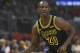 LOS ANGELES, CA - APRIL 11: Andre Ingram #20 of the Los Angeles Lakers brings the ball up court in the first hafl at Staples Center on April 11, 2018 in Los Angeles, California. NOTE TO USER: User expressly acknowledges and agrees that, by downloading and or using this photograph, User is consenting to the terms and conditions of the Getty Images License Agreement. (Photo by John McCoy/Getty Images) *** Local Caption *** Andre Ingram