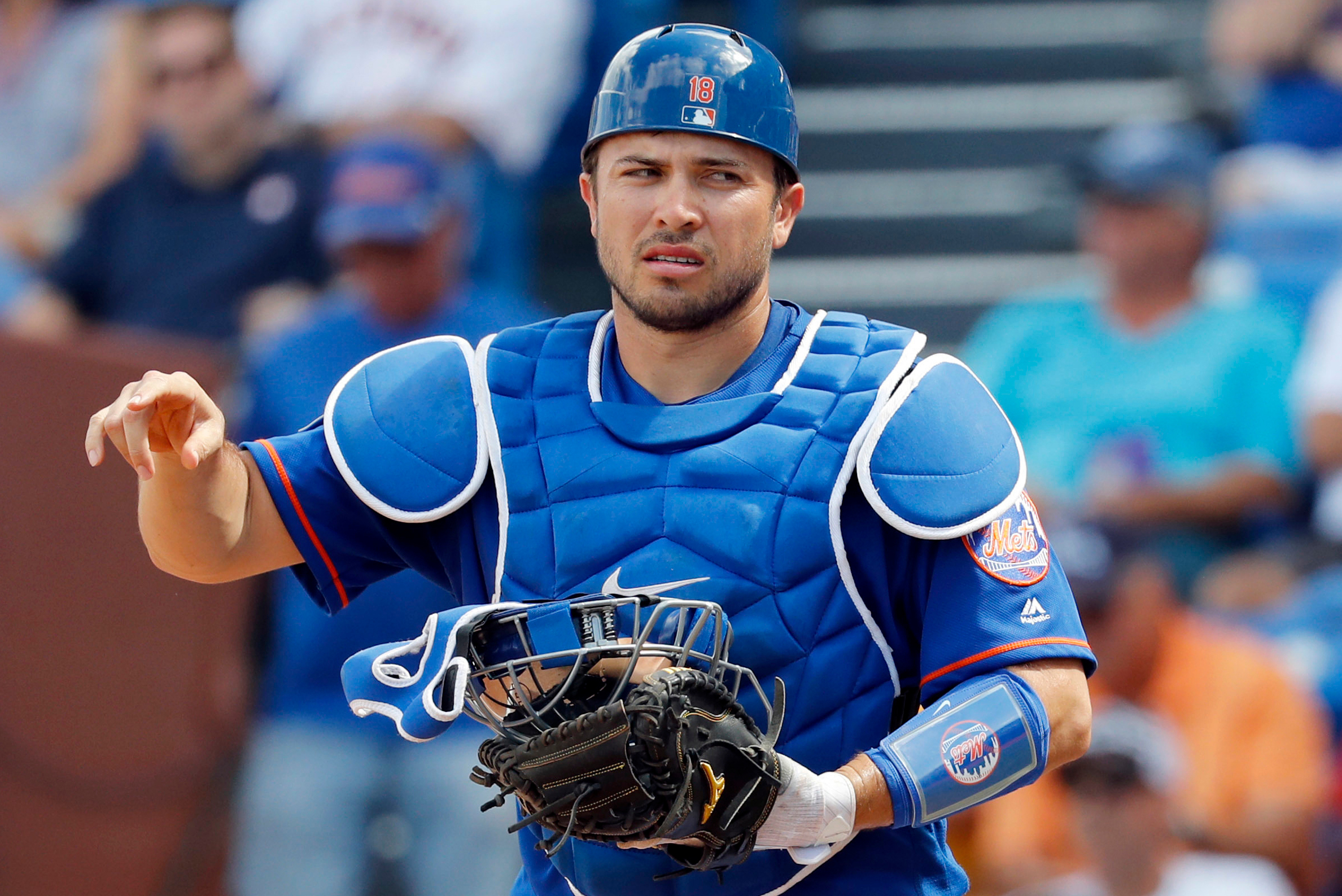 After Concussions, Travis d'Arnaud Ditches Modern Hockey-Style