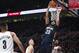 New Orleans Pelicans forward Anthony Davis dunks against the Portland Trail Blazers during the first half in Game 1 of an NBA basketball first-round playoff series Saturday, April 14, 2018, in Portland, Ore. (AP Photo/Randy L. Rasmussen)