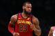 NEW YORK, NY - APRIL 09: LeBron James #23 of the Cleveland Cavaliers looks on in the fourth quarter against the New York Knicks at Madison Square Garden on April 9, 2018 in New York City. NOTE TO USER: User expressly acknowledges and agrees that, by downloading and or using this photograph, User is consenting to the terms and conditions of the Getty Images License Agreement. (Photo by Mike Lawrie/Getty Images)