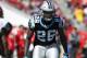TAMPA, FL - OCTOBER 29: Daryl Worley #26 of the Carolina Panthers lines up during a game against the Tampa Bay Buccaneers at Raymond James Stadium on October 29, 2017 in Tampa, Florida. The Panthers defeated the Bucs 17-3. (Photo by Joe Robbins/Getty Images)