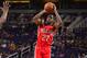 PHOENIX, AZ - APRIL 6: Jordan Crawford #27 of the New Orleans Pelicans shoots the ball against the Phoenix Suns on April 6, 2018 at Talking Stick Resort Arena in Phoenix, Arizona. NOTE TO USER: User expressly acknowledges and agrees that, by downloading and or using this photograph, user is consenting to the terms and conditions of the Getty Images License Agreement. Mandatory Copyright Notice: Copyright 2018 NBAE (Photo by Barry Gossage/NBAE via Getty Images)