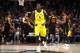 CLEVELAND, OH - APRIL 15: Victor Oladipo #4 of the Indiana Pacers reacts to a fourth quarter three point basket while playing the Cleveland Cavaliers in Game One of the Eastern Conference Quarterfinals during the 2018 NBA Playoffs at Quicken Loans Arena on April 15, 2018 in Cleveland, Ohio. Indiana won the game 98-80 to take a 1-0 series lead. NOTE TO USER: User expressly acknowledges and agrees that, by downloading and or using this photograph, User is consenting to the terms and conditions of the Getty Images License Agreement. (Photo by Gregory Shamus/Getty Images)