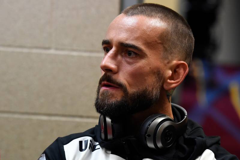 CLEVELAND, OH - SEPTEMBER 10: Phil 'CM Punk' Brooks warms up backstage prior to facing Mickey Gall in their welterweight bout during the UFC 203 event at Quicken Loans Arena on September 10, 2016 in Cleveland, Ohio. (Photo by Mike Roach/Zuffa LLC/Zuffa LLC via Getty Images)
