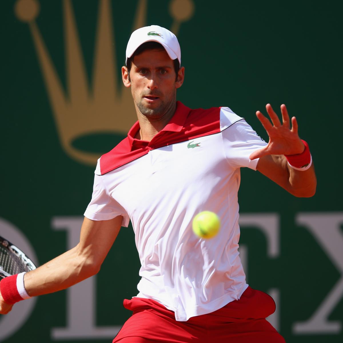 Monte Carlo Masters 2018: Novak Djokovic's Dominance Tops Monday's Results | Bleacher Report | Latest News, Videos and Highlights