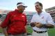 FILE - In this Sept. 28, 2013, file photo, Alabama head coach Nick Saban talks with Mississippi head coach Hugh Freeze before an NCAA college football game in Tuscaloosa, Ala. The 15th-ranked Rebels and No. 2 Alabama take center stage in Tuscaloosa on Saturday night for a game with no shortage of story lines. (AP Photo/Butch Dill, File)