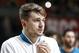 BELGRADE, SERBIA - MARCH 30: Luka Doncic of Real Madrid looks on prior to the 2017/2018 Turkish Airlines EuroLeague Regular Season game between Crvena Zvezda mts Belgrade and Real Madrid at Aleksandar Nikolic Hall on March 30, 2018 in Belgrade, Serbia. (Photo by Srdjan Stevanovic/Getty Images)