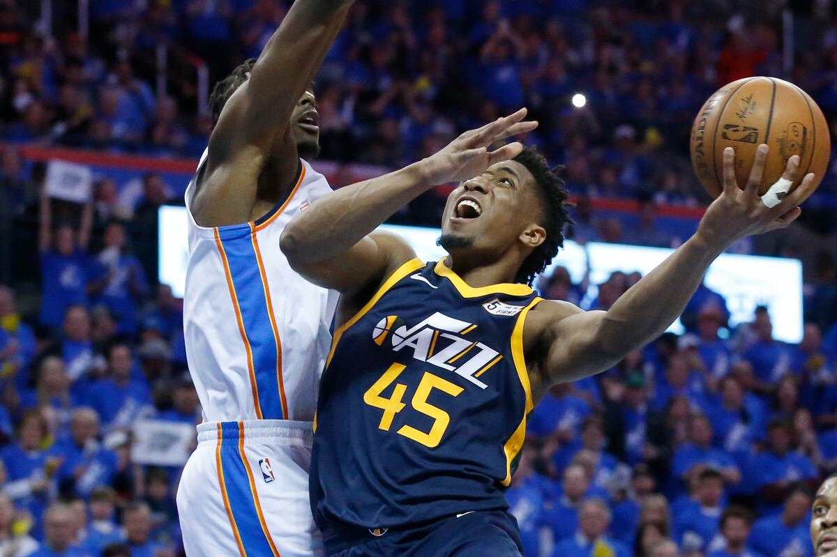 Donovan Mitchell Carried Off During Game 5 vs. Rockets ...