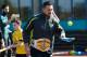 NEWCASTLE UPON-TYNE, ENGLAND - APRIL 20: WWE superstar The Miz learning how to play cricket at a Chance to Shine coaching session at Ravenswood primary school on April 20, 2016 in Newcastle Upon Tyne, England. (Photo by Stu Forster/Getty Images)