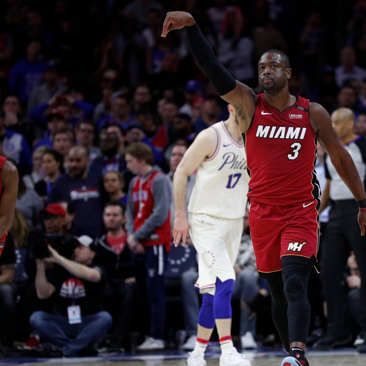 Dwyane Wade Cites Genes, Kevin Hart for 28-Point Night for Heat in Win vs. 76ers | Bleacher Report | Latest News, Videos and Highlights