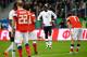 France's midfielder Paul Pogba (C) concentrates before scoring the team's second goal during an international friendly football match between Russia and France at the Saint Petersburg Stadium in Saint Petersburg on March 27, 2018. / AFP PHOTO / FRANCK FIFE (Photo credit should read FRANCK FIFE/AFP/Getty Images)