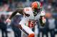 CHICAGO, IL - DECEMBER 24: Josh Gordon #12 of the Cleveland Browns lines up for a play in the third quarter against the Chicago Bears at Solider Field on December 24, 2017 in Chicago, Illinois. (Photo by Dylan Buell/Getty Images). (Photo by Dylan Buell/Getty Images)