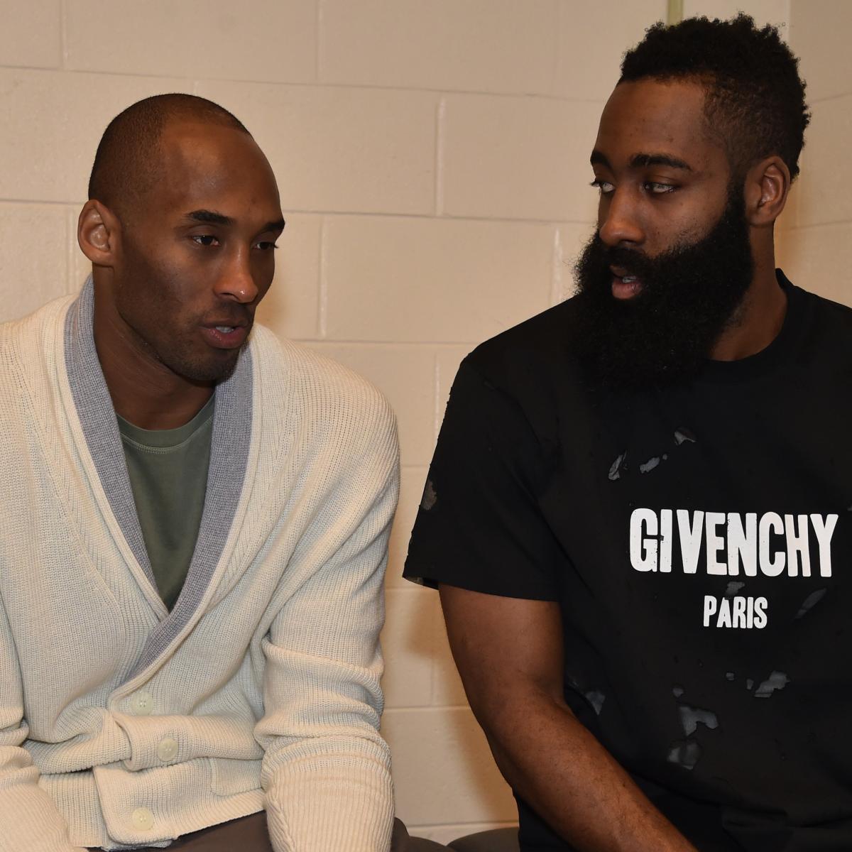 Kobe Bryant Picks James Harden over LeBron James for 2018 ...