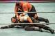 Roman and Samoa Joe (R) battle during the WWE show at Zenith Arena on may 09, 2017 in Lille, France. / AFP PHOTO / PHILIPPE HUGUEN (Photo credit should read PHILIPPE HUGUEN/AFP/Getty Images)