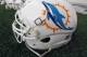 DAVIE, FL - MAY 03: The Miami Dolphins new logo is displayed on a helmet during rookie camp on May 3, 2013 at the Miami Dolphins training facility in Davie, Florida. (Photo by Joel Auerbach/Getty Images)