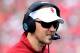 PASADENA, CA - JANUARY 01: Head coach Lincoln Riley of the Oklahoma Sooners communicates on the sidelines in the 2018 College Football Playoff Semifinal Game agains the Georgia Bulldogs at the Rose Bowl Game presented by Northwestern Mutual at the Rose Bowl on January 1, 2018 in Pasadena, California. (Photo by Harry How/Getty Images)