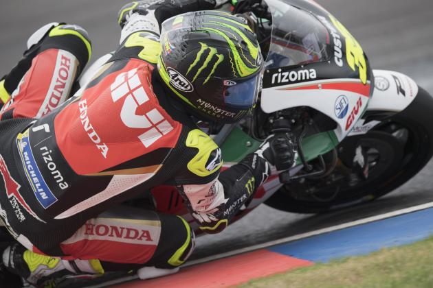 RIO HONDO, ARGENTINA - APRIL 08:  Cal Crutchlow of Great Britain and LCR Honda rounds the bend during the MotoGP race during the MotoGp of Argentina - Race on April 8, 2018 in Rio Hondo, Argentina.  (Photo by Mirco Lazzari gp/Getty Images)