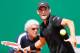Austria's Dominic Thiem returns the ball to Serbia's Novak Djokovic during their tennis match as part of the Monte-Carlo ATP Masters Series Tournament, on April 19, 2018 in Monaco. (Photo by VALERY HACHE / AFP) (Photo credit should read VALERY HACHE/AFP/Getty Images)