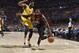 CLEVELAND, OH - APRIL 18: LeBron James #23 of the Cleveland Cavaliers handles the ball against the Indiana Pacers in Game Two of Round One during the 2018 NBA Playoffs on April 18, 2018 at Quicken Loans Arena in Cleveland, Ohio. NOTE TO USER: User expressly acknowledges and agrees that, by downloading and/or using this photograph, user is consenting to the terms and conditions of the Getty Images License Agreement. Mandatory Copyright Notice: Copyright 2018 NBAE (Photo by David Liam Kyle/NBAE via Getty Images)