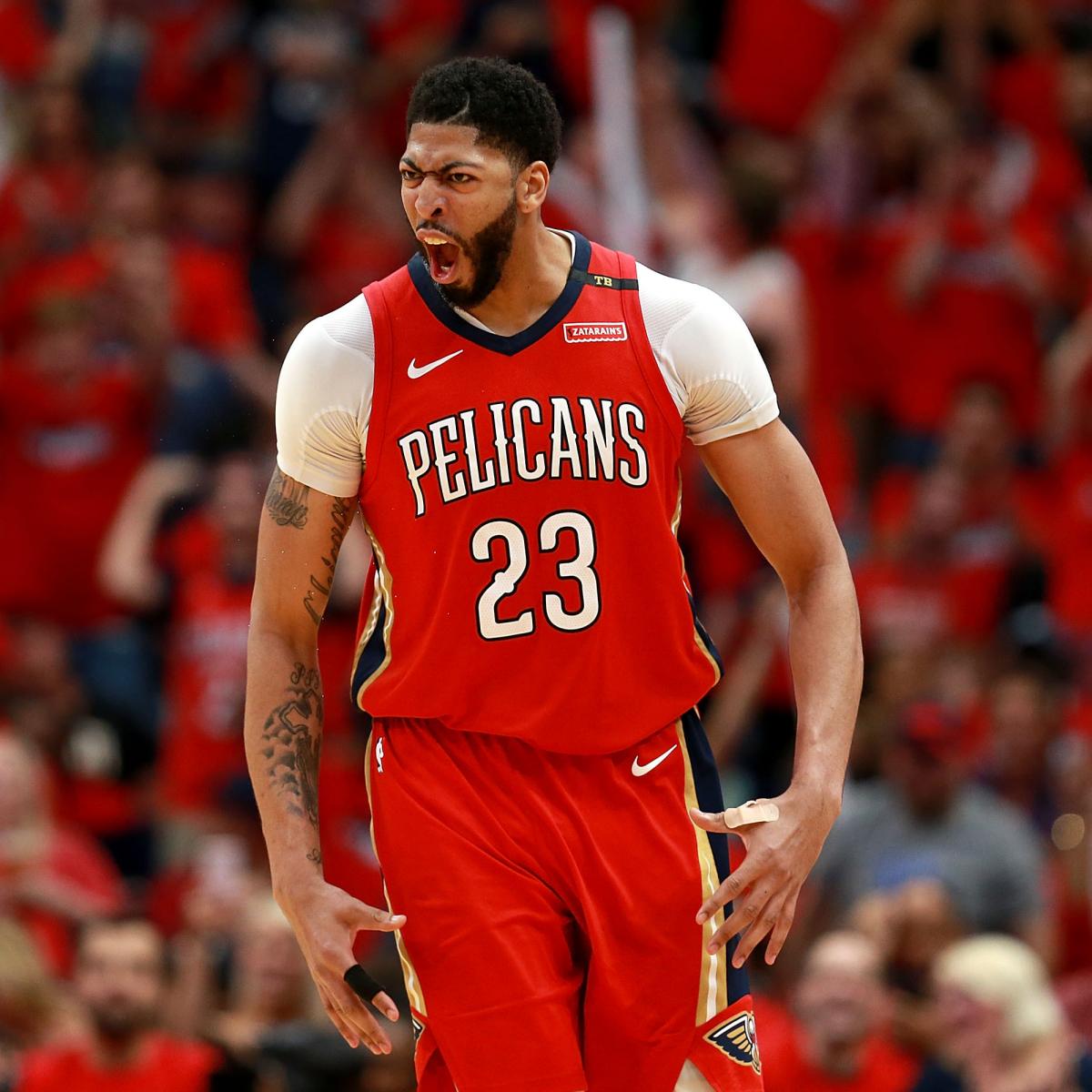 Anthony Davis Drops Pelicans Playoff Record 47 Points on Trail Blazers | Bleacher ...