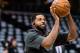 CLEVELAND, OH - APRIL 18: Tristan Thompson #13 of the Cleveland Cavaliers warms up prior to game 2 of the first round of the NBA playoffs against the Indiana Pacers at Quicken Loans Arena on April 18, 2018 in Cleveland, Ohio. NOTE TO USER: User expressly acknowledges and agrees that, by downloading and or using this photograph, User is consenting to the terms and conditions of the Getty Images License Agreement. (Photo by Jason Miller/Getty Images)