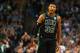 BOSTON, MA - MARCH 11: Marcus Smart #36 of the Boston Celtics reacts during a game against the Indiana Pacers at TD Garden on March 11, 2018 in Boston, Massachusetts. NOTE TO USER: User expressly acknowledges and agrees that, by downloading and or using this photograph, User is consenting to the terms and conditions of the Getty Images License Agreement. (Photo by Adam Glanzman/Getty Images)