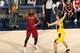 INDIANAPOLIS, IN - APRIL 22: LeBron James #23 of the Cleveland Cavaliers looks to pass the ball against the Indiana Pacers in Game Four of Round One of the 2018 NBA Playoffs on April 22, 2018 at Bankers Life Fieldhouse in Indianapolis, Indiana. NOTE TO USER: User expressly acknowledges and agrees that, by downloading and or using this Photograph, user is consenting to the terms and conditions of the Getty Images License Agreement. Mandatory Copyright Notice: Copyright 2018 NBAE (Photo by Nathaniel S. Butler/NBAE via Getty Images)