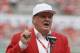 Former Cincinnati Reds player Pete Rose speaks during his statue dedication ceremonies before a baseball game between the Cincinnati Reds and the Los Angeles Dodgers, Saturday, June 17, 2017, in Cincinnati. (AP Photo/John Minchillo)