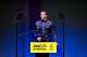 Former NFL quarterback and social justice activist Colin Kaepernick speeches after receiving the Amnesty International Ambassador of Conscience Award for 2018 in Amsterdam, Saturday April 21, 2018. Kaepernick became a controversial figure when refusing to stand for the national anthem, instead he knelt to protest racial inequality and police brutality. (AP Photo/Peter Dejong)