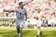Bayern Munich's Polish forward Robert Lewandowski celebrates scoring his teams second goal during the German first division Bundesliga football match between Hannover 96 vs Bayern Munich in Hanover, central Germany, on April 21, 2018. (Photo by Odd ANDERSEN / AFP) / RESTRICTIONS: DURING MATCH TIME: DFL RULES TO LIMIT THE ONLINE USAGE TO 15 PICTURES PER MATCH AND FORBID IMAGE SEQUENCES TO SIMULATE VIDEO. == RESTRICTED TO EDITORIAL USE == FOR FURTHER QUERIES PLEASE CONTACT DFL DIRECTLY AT + 49 69 650050 (Photo credit should read ODD ANDERSEN/AFP/Getty Images)