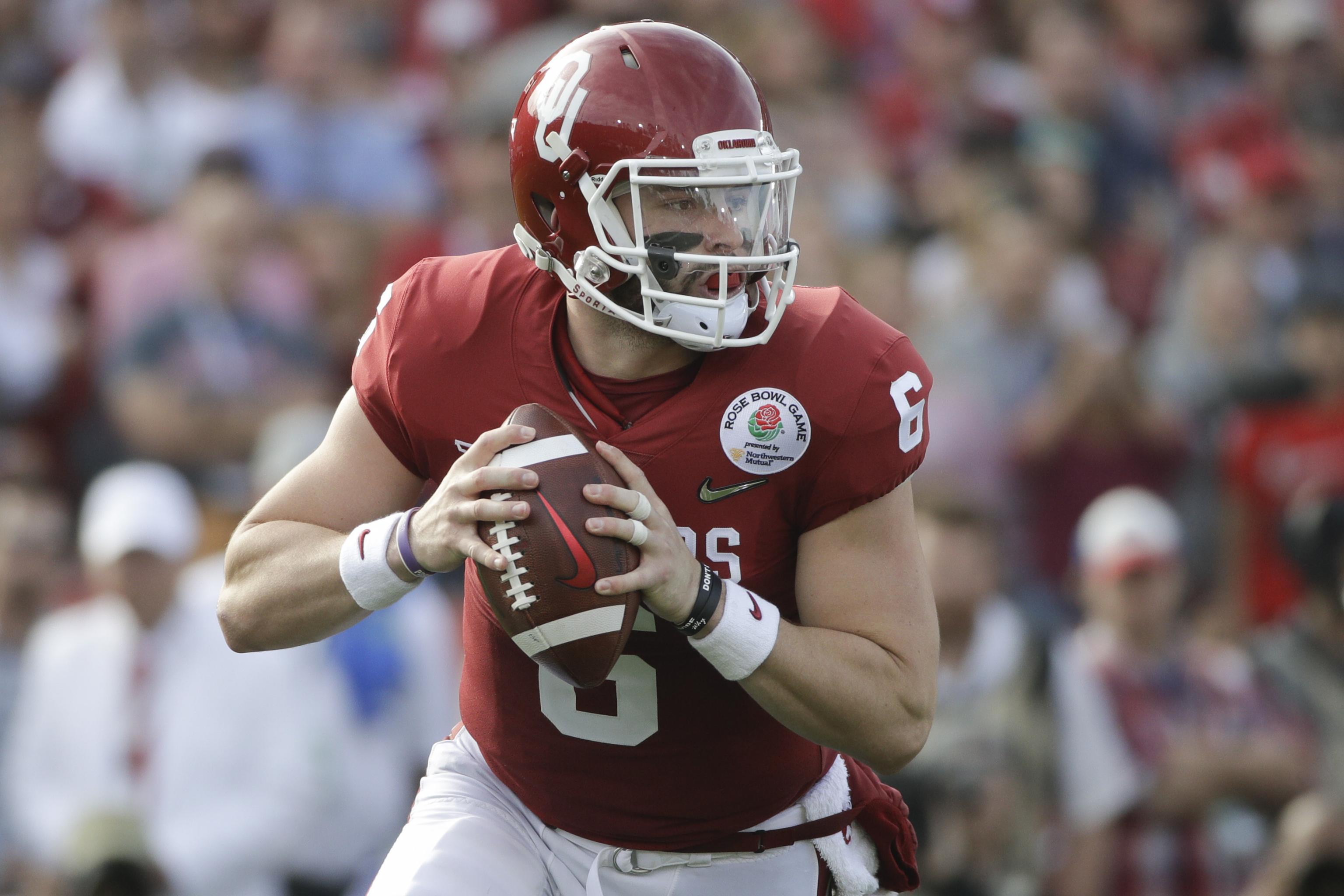 Baker Mayfield Oklahoma Sooners Framed 23'' x 27'' 5-Photo Collage