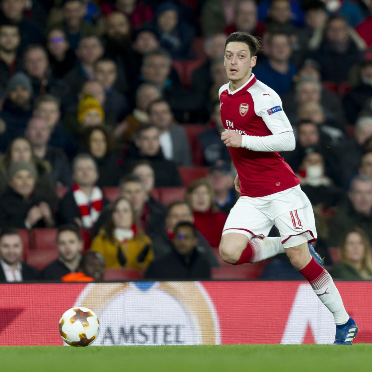 Mesut Ozil Back in Training Ahead of Arsenal vs. Atletico ...