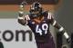 BLACKSBURG, VA - OCTOBER 20: Linebacker Tremaine Edmunds #49 of the Virginia Tech Hokies reacts following a play against the Miami Hurricanes in the first half at Lane Stadium on October 20, 2016 in Blacksburg, Virginia. Virginia Tech defeated Miami 37-16. (Photo by Michael Shroyer/Getty Images)