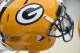 General view of a Green Bay Packers helmet on the bench during an NFL football game between the Cleveland Browns and the Green Bay Packers, Sunday, Dec. 10, 2017, in Cleveland. The Packers won 27-21 in overtime. (AP Photo/David Richard)