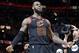 Cleveland Cavaliers' LeBron James reacts after making the game-winning shot in the second half of Game 5 of an NBA basketball first-round playoff series against the Indiana Pacers, Wednesday, April 25, 2018, in Cleveland. The Cavaliers won 98-95. (AP Photo/Tony Dejak)