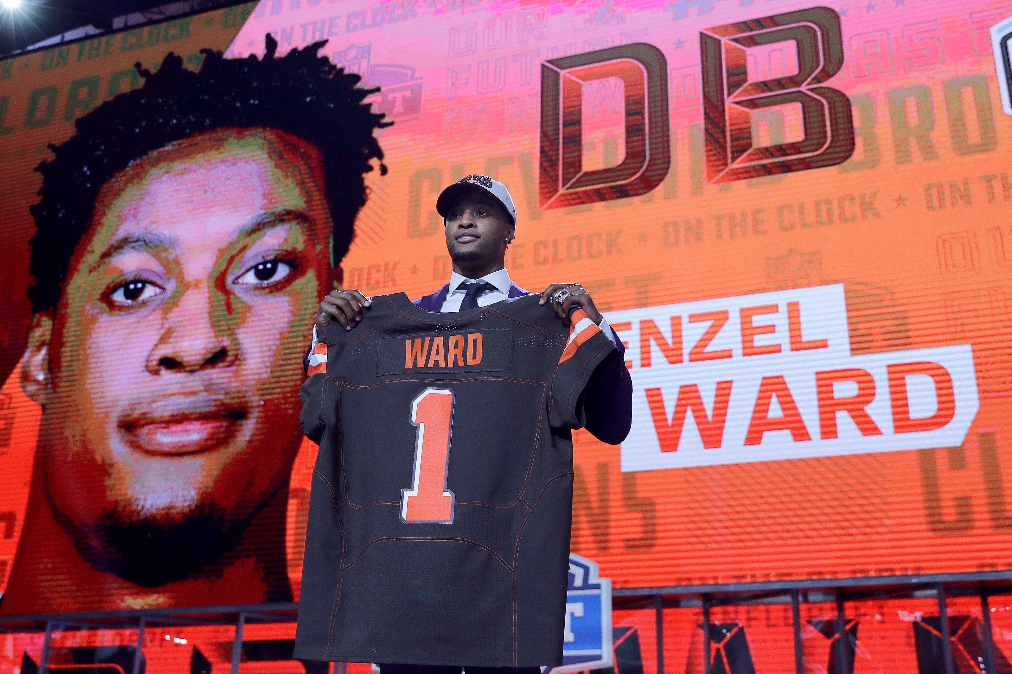 denzel ward browns jersey