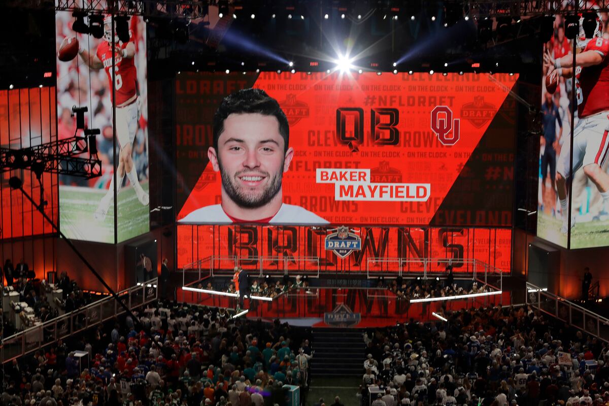 Browns Radio Host Will 'Eat Poop' After Baker Mayfield Goes No. 1 in NFL Draft News, Scores