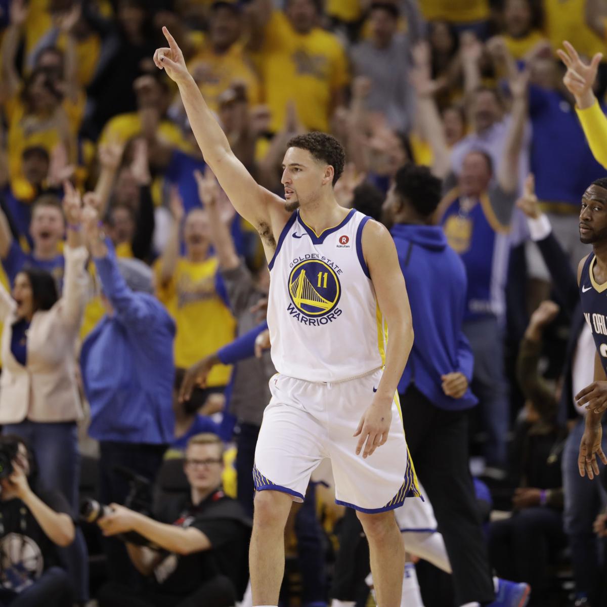 Klay Thompson Says Pelicans' Fast Pace Was 'Tiring' During Warriors' Game 1 Win | Bleacher Report | Latest News, Videos and Highlights
