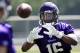 Minnesota Vikings wide receiver Cayleb Jones (16) makes a catch during NFL football training camp Friday, July 28, 2017, in Mankato, Minn. (AP Photo/Andy Clayton-King)