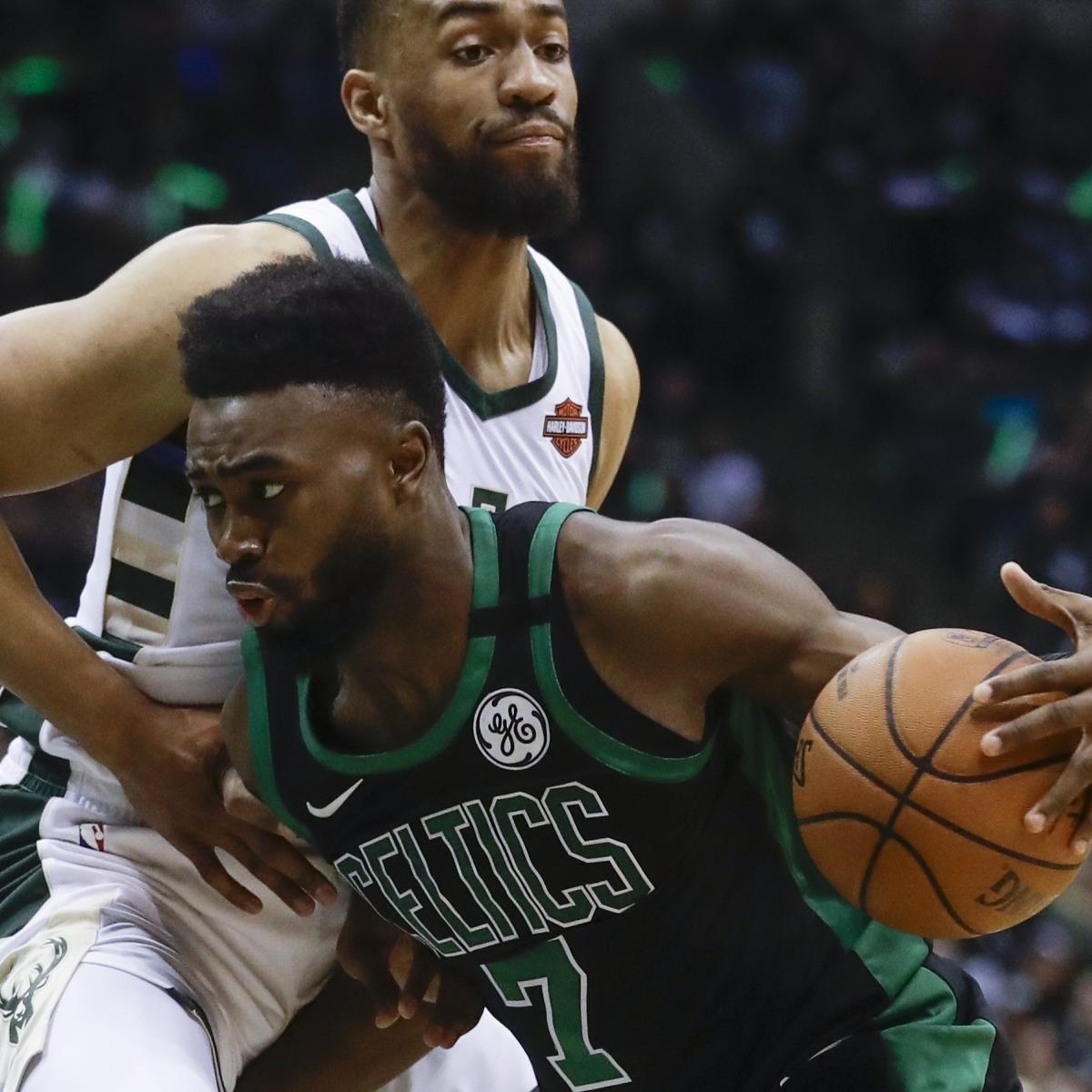 Jaylen Brown Out for Game 1 of 76ers vs. Celtics with Hamstring Injury | Bleacher Report | Latest News, Videos and Highlights