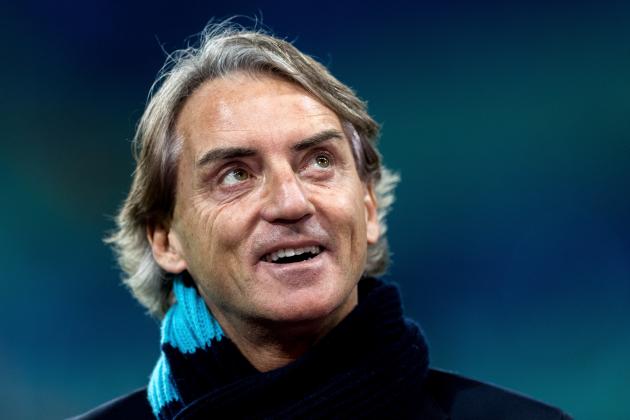 LEIPZIG, GERMANY - MARCH 08:  Head coach Roberto Mancini of FK Zenit St Petersburg looks on prior to the UEFA Europa League Round of 16 match between RB Leipzig and Zenit St Petersburg at the Red Bull Arena on March 8, 2018 in Leipzig, Germany.  (Photo by Boris Streubel/Getty Images)