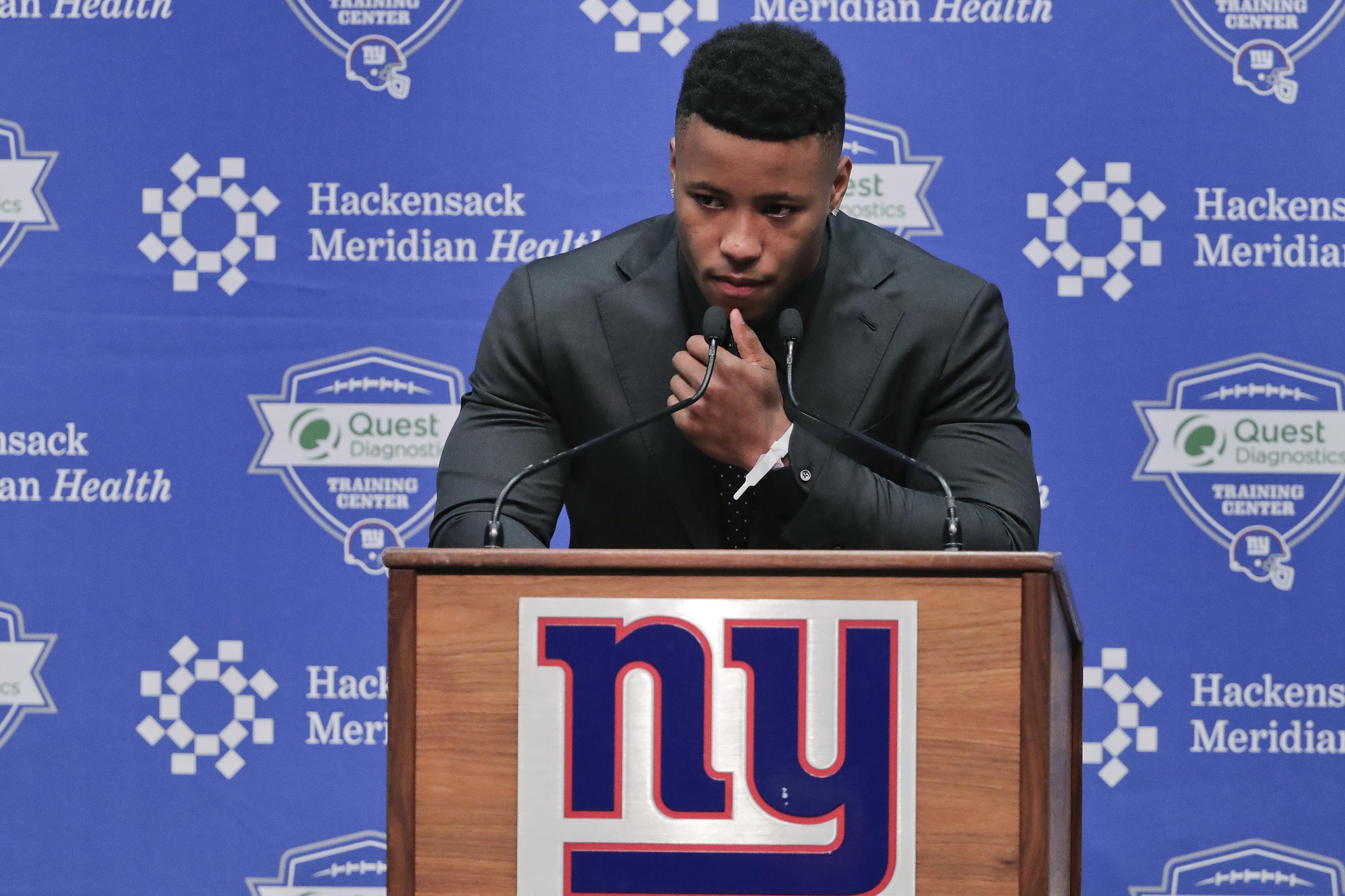 Saquon Barkley, Giants Agree to Reported 4-Year, Guaranteed Rookie