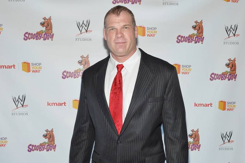 NEW YORK, NY - MARCH 22: WWE Wrestler Kane attends the 'Scooby Doo! WrestleMania Mystery' New York Premiere at Tribeca Cinemas on March 22, 2014 in New York City. (Photo by Mike Coppola/Getty Images)