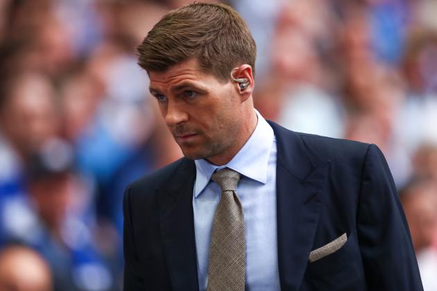 LONDON, ENGLAND - MAY 27: Steven Gerrard during the Emirates FA Cup Final match between Arsenal and Chelsea at Wembley Stadium on May 27, 2017 in London, England. (Photo by Robbie Jay Barratt - AMA/Getty Images)