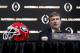 Georgia head coach Kirby Smart speaks during a press conference ahead of the NCAA college football national championship in Atlanta, Sunday, Jan. 7, 2018. Georgia and Alabama will be playing for the championship on Monday, Jan. 8. (AP Photo/David Goldman)