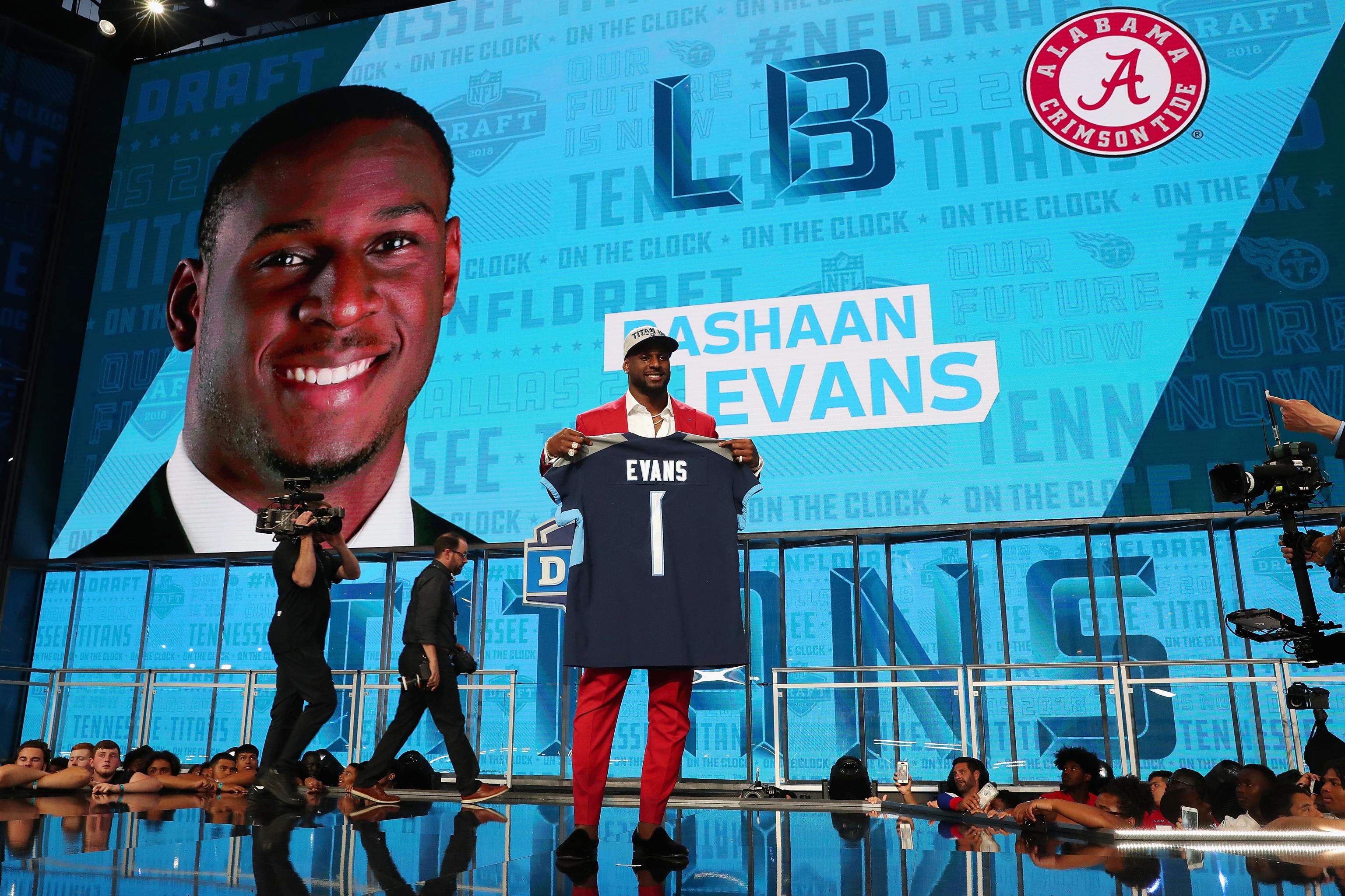 Titans Sign First-Round LB Rashaan Evans